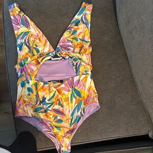 Beach Riot Multicolor Floral One Piece Swimsuit